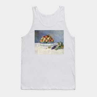 Still Life with Peaches and Grapes by Auguste Renoir Tank Top